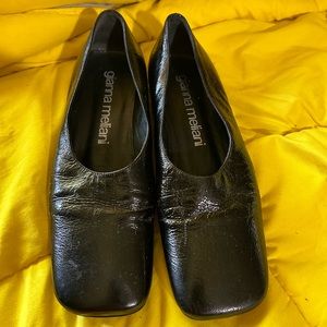 Black Leather gianna meliani Flats 37/7M